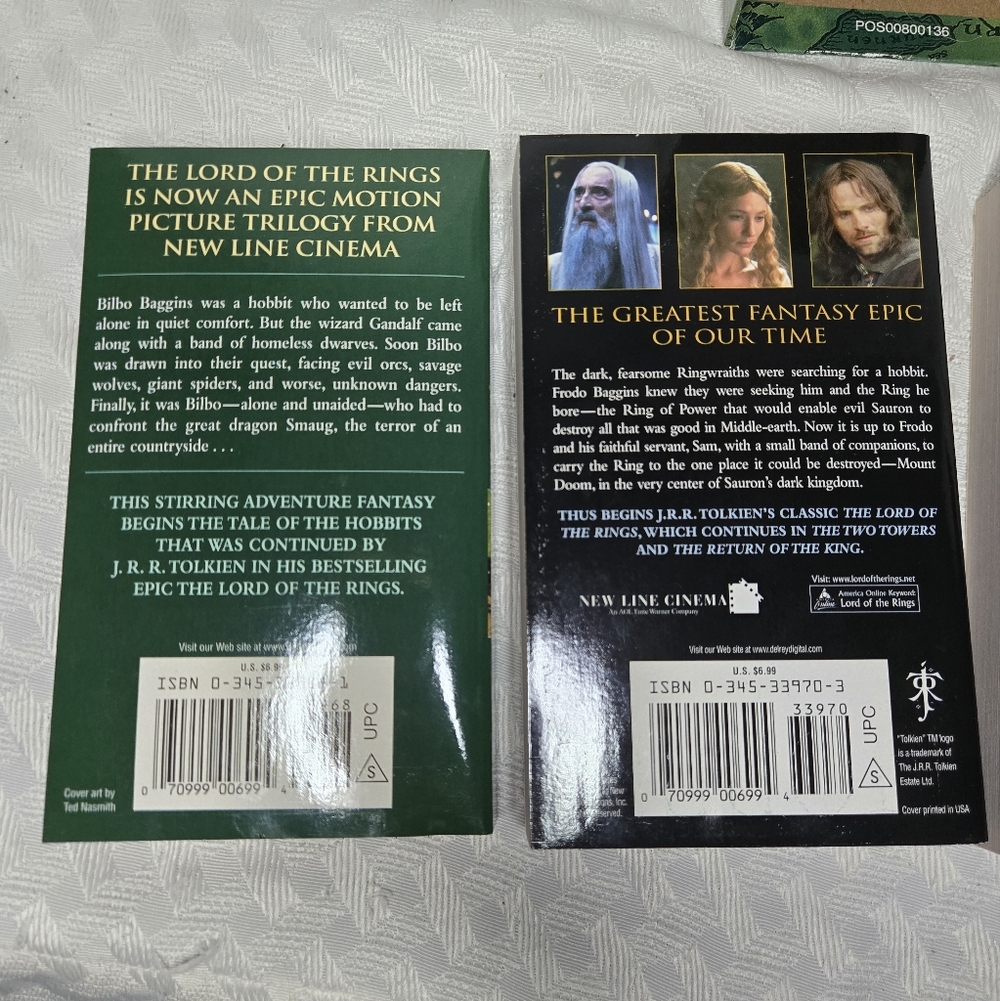 The Lord of the Rings 4 Box Set Including The Hobbit - Picture 7 of 7
